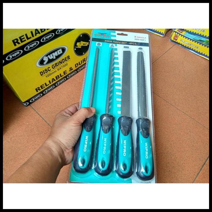 TERBARU 4PCS KIKIR KAYU SET 8" ( BESAR ) KIKIR TUKANG HEAVY DUTY BEST QUALITY 