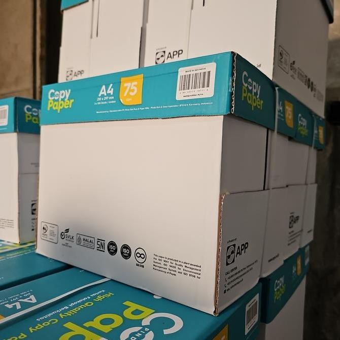 

TERLARIS! Copy Paper 75g A4 Satu Dus isi 5 Rim
