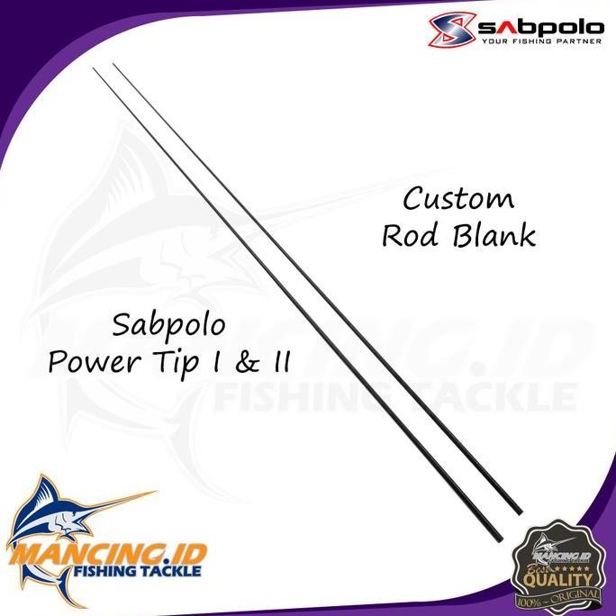 BARU Sabpolo Custom Blank POWER TIP I & II Rod Jigging Laut Carbon Hollow