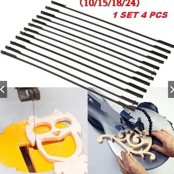 Mata Gergaji Scroll Saw Ada Pin1Set  Panjang : 132Mm 10, 15, 18, 20, 24 Tpi