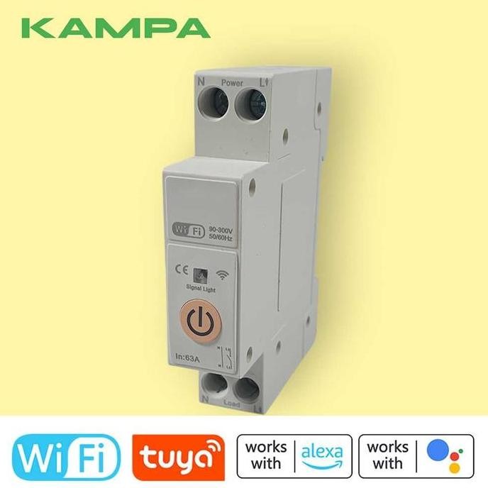 Stop Kontak Timer Otomatis Programmable Timer Switch Relay Wireless Wifi 300V 63A