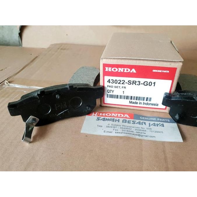 Brake Pad - Kampas Kanvas Rem Cakram Belakang Honda Jazz S Rs Ge8 & City I-Vtec Gm2 2008 2009 2010 2