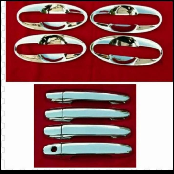 Paket Outer Handle Pintu Chrome Yaris 2008-2013 Chrome