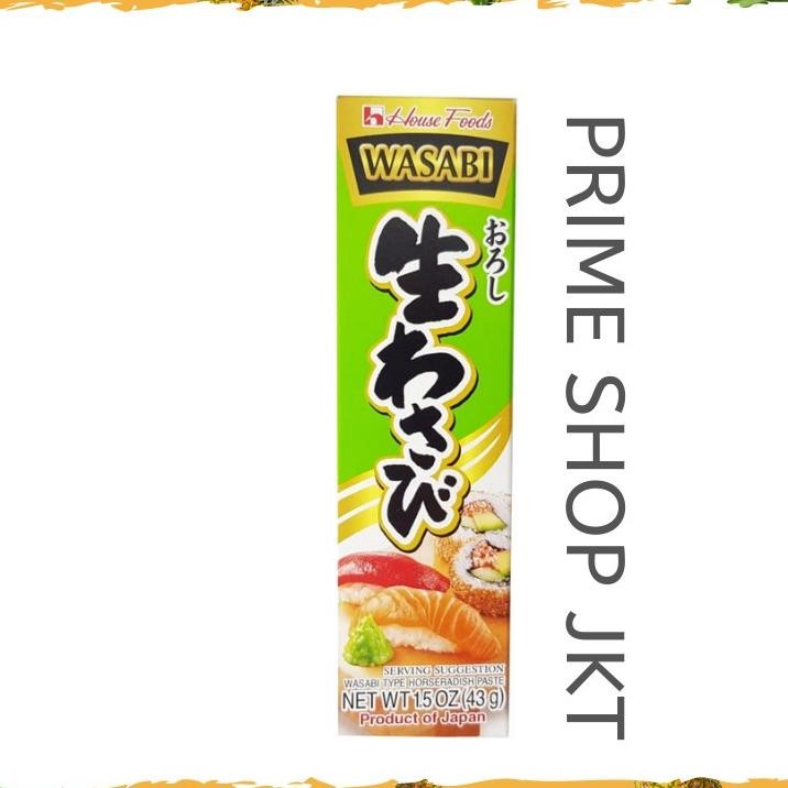 

House Neri Wasabi Tube 43Gr Pasta Wasabi Jepang