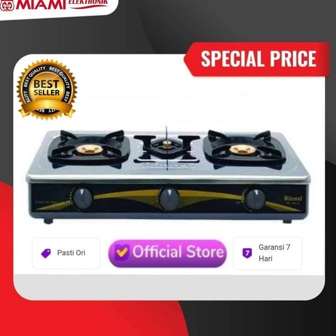 Kompor Gas Rinnai Ri603E / Rinnai 3 Tungku Ri 603E