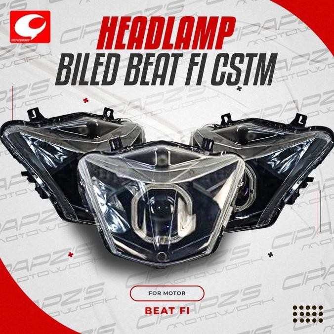Lampu Motor Depan BILED BEAT STREET CSTM BILED Premium Quality