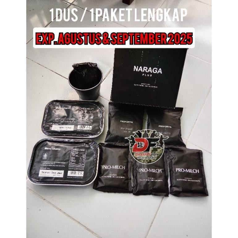 

PROMO SPESIAL ORIGINAL100% SATU DUS NARAGA PLUS. EXP.AGUSTUS & SEPTEMBER 2025 SATU PAKET RANSUM NARAGA . RANSUM TNI. RANSUM NARAGA PLUS. 1 PAKET LENGKAP RANSUM NARAGA PLUS TNI. RANSUM TNI. RANSUM NARAGA PLUS. MAKANAN TNI. MAKANAN TENTARA