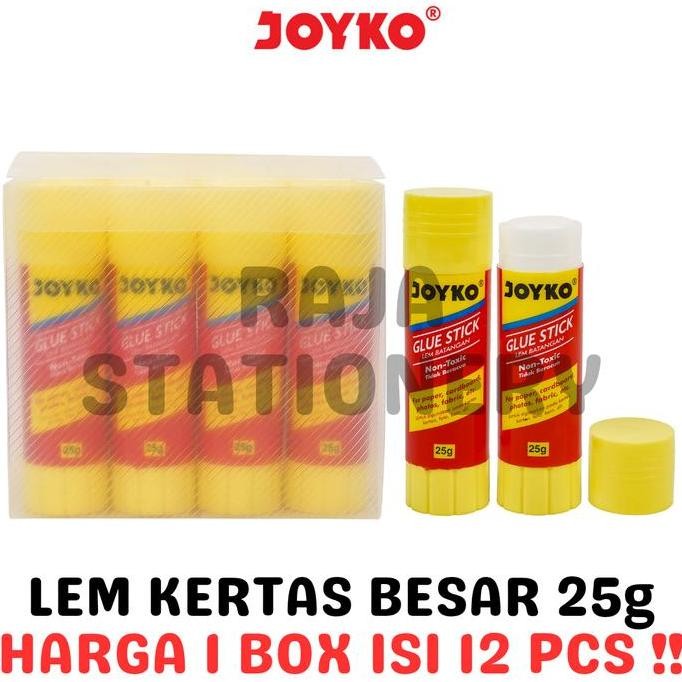 

JOYKO Glue Stick GS-25 25g | Lem Batang Kertas Stik Joyko Isi 12pcs/Lusin