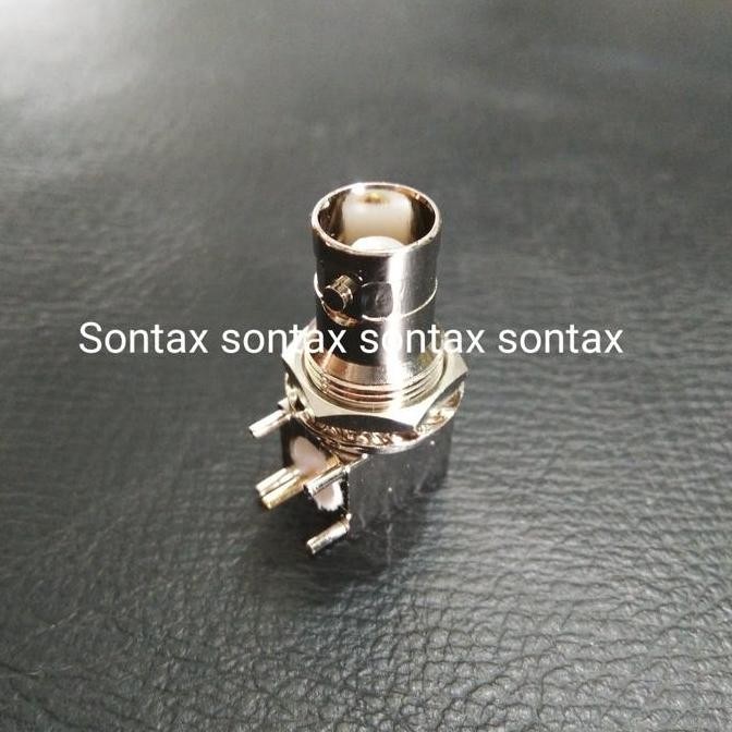 Bnc Female Konektor Conector Connector Rf Pcb 90 Derajat Siku Radio