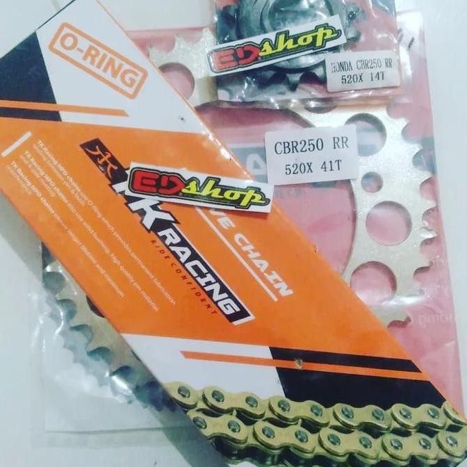 gear SET 520 CBR250 RR TK rantai ORING CBR 250 CBR250RR GIR GER no sss