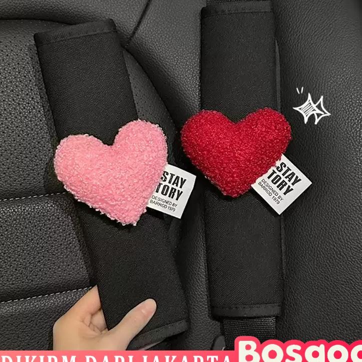 Bantalan Bahu Sabuk Pengaman Mobil Lucu Bentuk Hati Kartun Lucu Bantalan Bahu Bantal Mobil