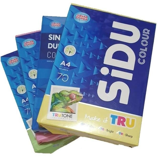 

Kertas Hvs Sidu 70Gr Warna A4 - Kertas Print Fotocopy Warna