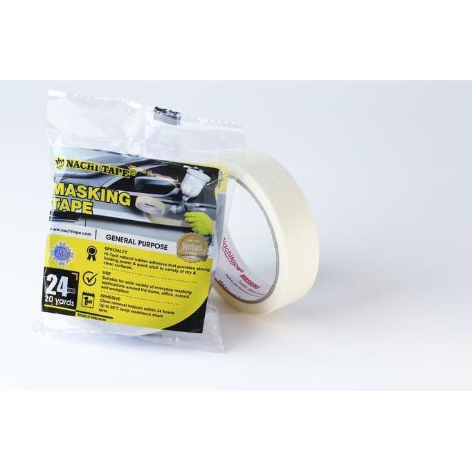 

Dus Nachi Masking Tape Kertas Cream 24Mm X 20Yard Isi 1 Dus