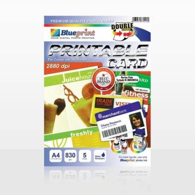 

Kertas Pvc Printable Blueprint Bahan Cetak Id Card Kartu Nama