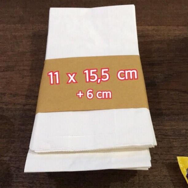

Kantong Kertas Paperbag 11cmx15.5cm+6cm isi 100lbr