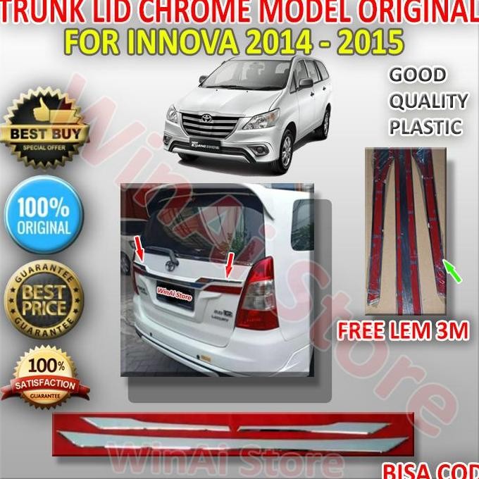 TRUNK LID TRUNKLID-LIS PINTU BELAKANG INNOVA 2014-2015 MODEL ORIGINAL