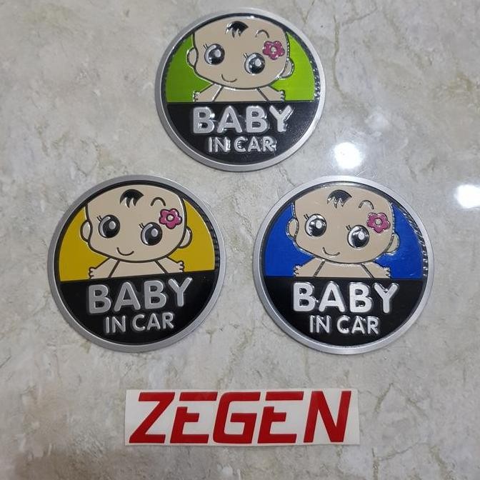

Promo sticker timbul baby in car flower import COD