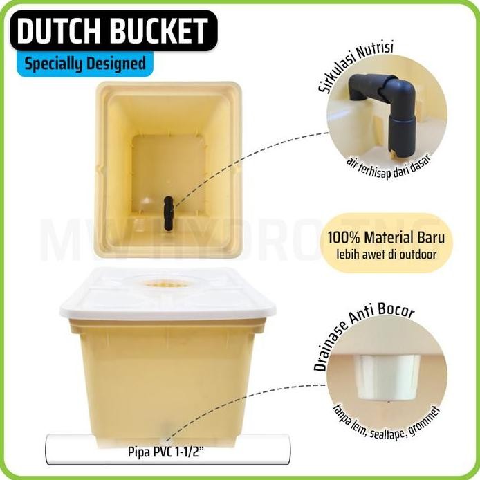 Original Dutch Bucket / Bato Bucket Hidroponik