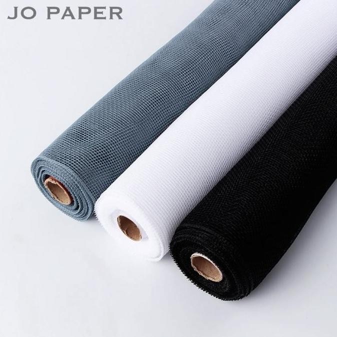 

Flower Wrapping Paper Polynet Korea / Mesh Tile Jaring Buket Florist Putih