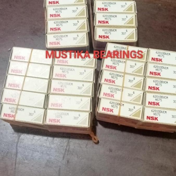 restock BEARING 6201 2RS/6201 DDU /6201DDU C3 TUTUP KARET NSK ASLI