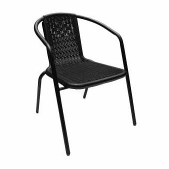 Soleil Kursi Teras/ Kursi lantai - Hitam