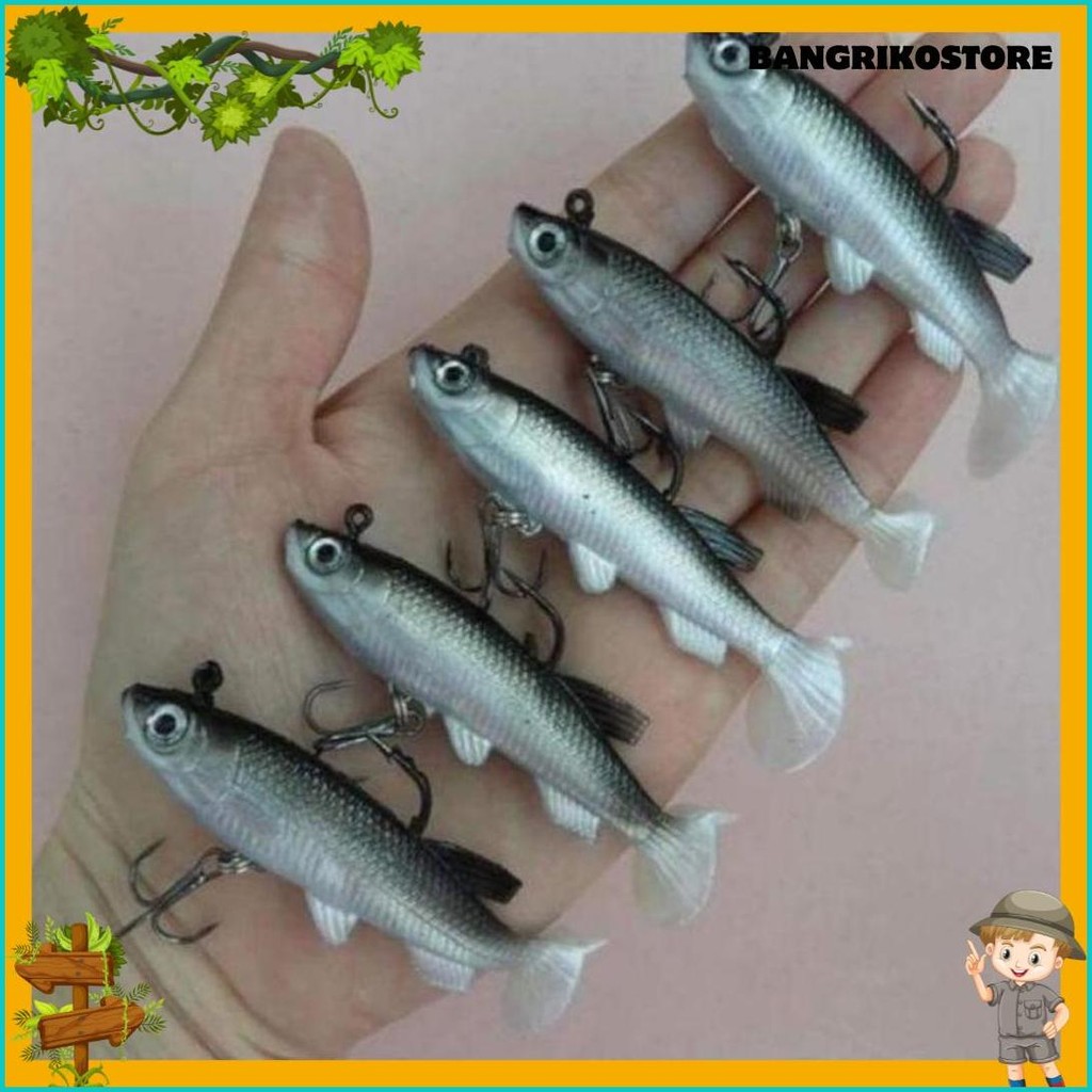 Umpan Soft Lure Model Ikan Belanak Diskon Setengah Harga