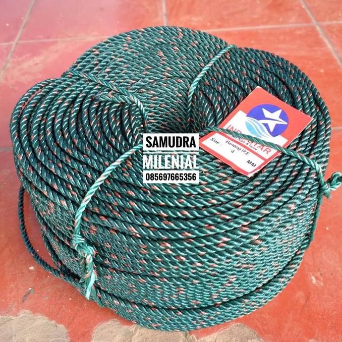 

ready !!! Tali Tambang 4mm / Tali Tambang Plastik PE Roll 4mm / Tali 4mm 1 Roll