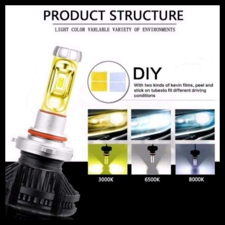 GRATIS ONGKIR LAMPU LED DEPAN MOBIL RAIZE X3 H11 H4 