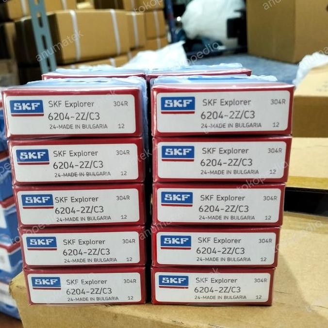 restock Bearing SKF 6204 ZZ/C3 6204 ZZ C3 6204ZZC3 Made In Bulgaria Laher SKF