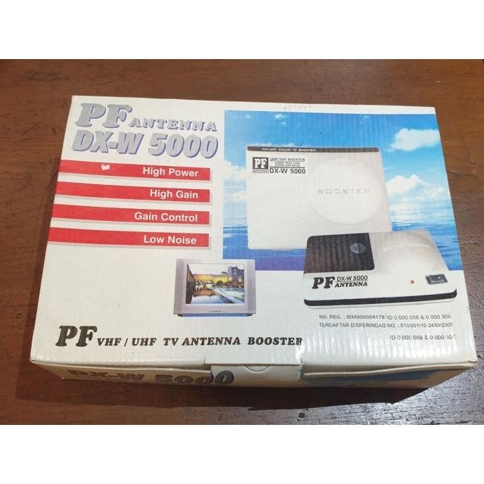 NEW Boster PF Antena DX W 5000 UHF TV Penguat Sinyal Booster Digital [terbaik][terlaris]