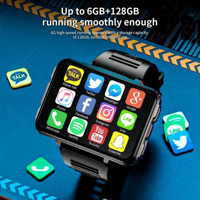 LOKMAT APPLLP 5 MAX SMARTWATCH ANDROID 10.7 RAM 6/128. DETACHABLE 2025 murah