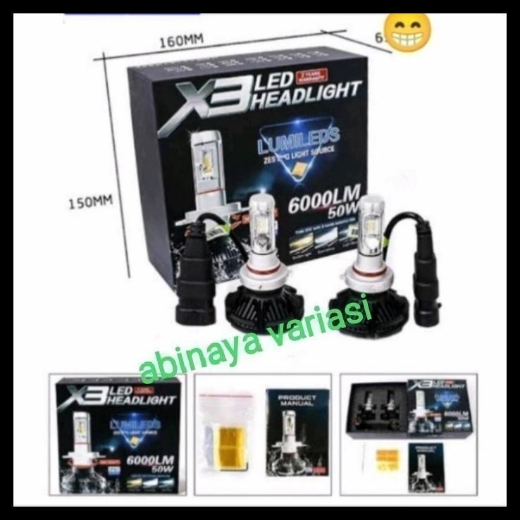 GRATIS ONGKIR LAMPU LED DEPAN MOBIL FORSA SUZUKI X3 H11 H4 