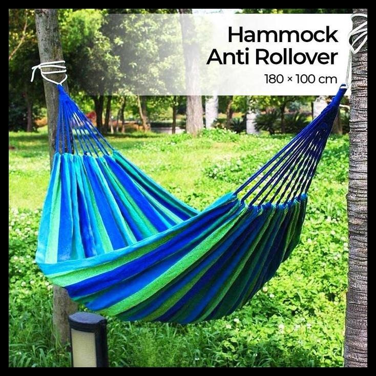 TERBARU KRISBOW TEMPAT TIDUR GANTUNG CANVAS ANTI ROLLOVER HAMMOCK 