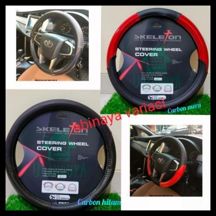 HOT DEAL SARUNG STIR MOBIL EVEREST FORD COVER STIR CARBON KULIT 