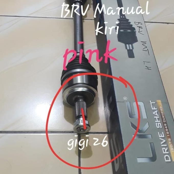 Drive Shaft Assy Cv Joint Komplit Honda BRV Manual MT Kiri 2016