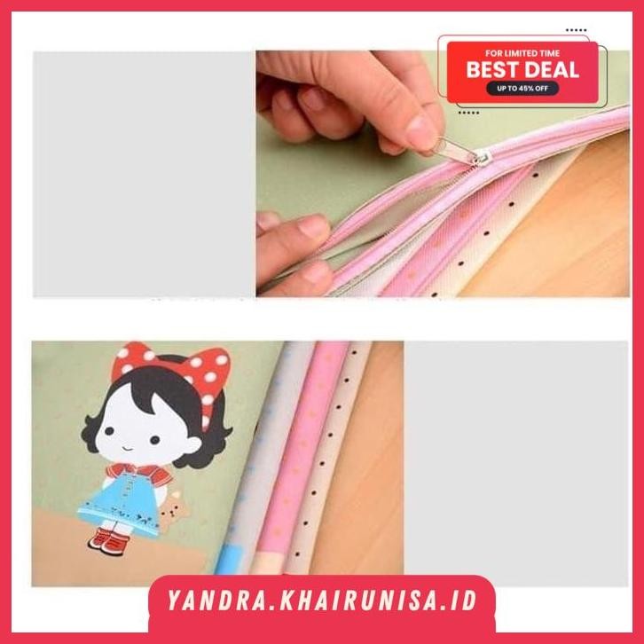 

GIRL PORTABLE A4 FILE STORAGE POUCH BAG TEMPAT BUKU TERBAIK