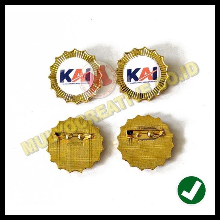 GRATIS ONGKIR PIN LOGO CUSTOM PIN LOGO KERETA API INDONESIA CUSTOM MODEL BUNGA 
