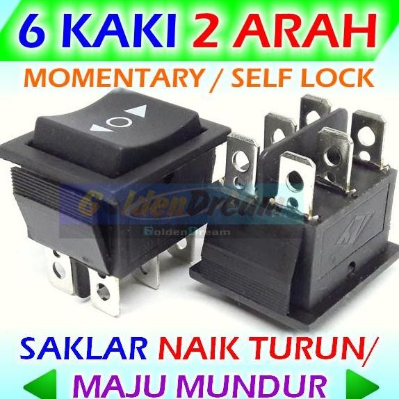 yang dicari@@@@] 6 KAKI - Saklar Maju Mundur Naik Turun Jendela Pintu Mobil Robot Motor