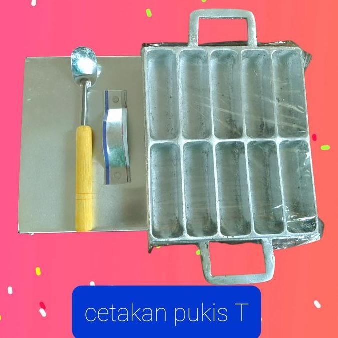 JH8 Cetakan Kue Pukis T isi 10 + Sutil Mini