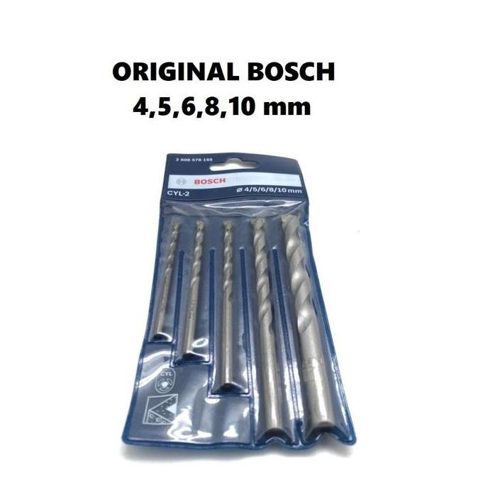 Mata Bor Set Bosch Beton Tembok 5 Pcs Bosch Cyl-2 Original