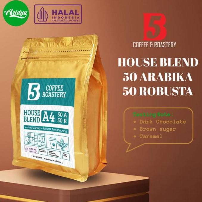 

=====] House Blend 50% Arabika 50% Robusta - Medium To Dark Roast - 250 gr