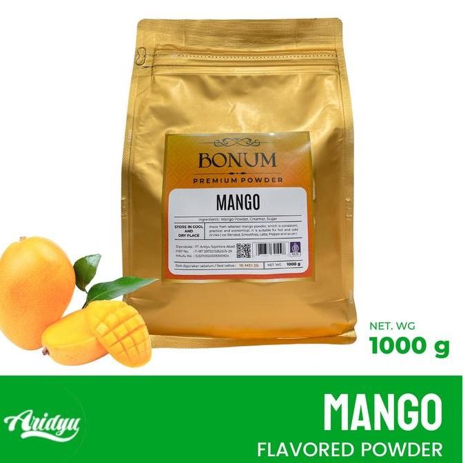 

+++++] Bubuk Minuman | Rasa Mangga 1kg | Powder Drink | Merk Bonum