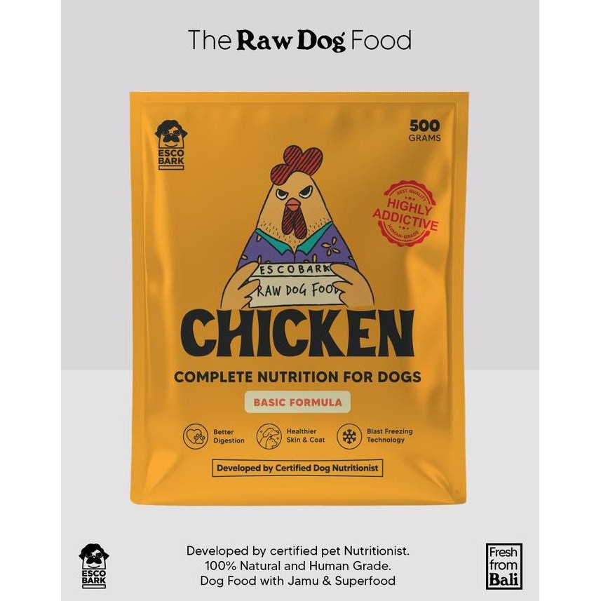 

Promo Escobark 500 Chicken Basic Raw COD