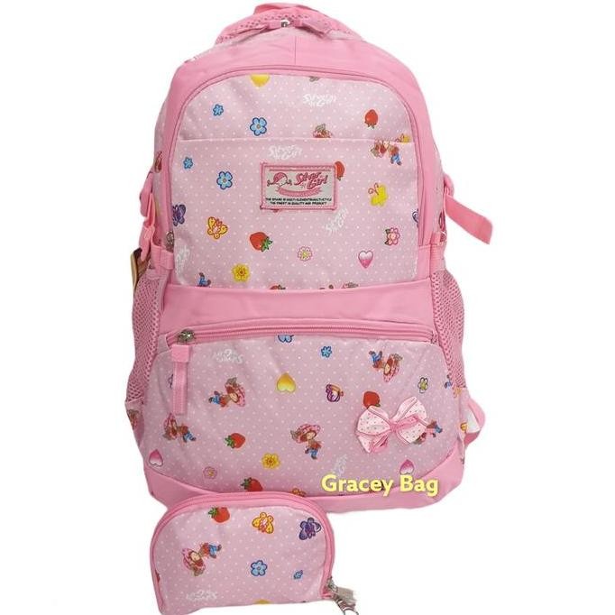 TERBARU - Tas Ransel Anak Perempuan Silvergirl Strawberry Shortcake
