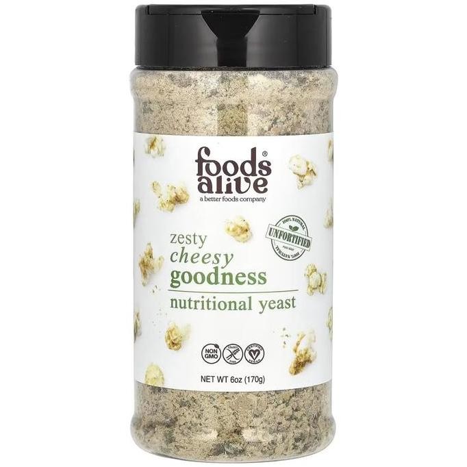 

Foods Alive, Nutritional Yeast 6 oz (170 g) - Zesty Cheesy