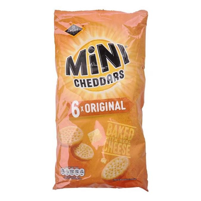 

Jacob's Mini Cheddars Original Biscuits Multipack