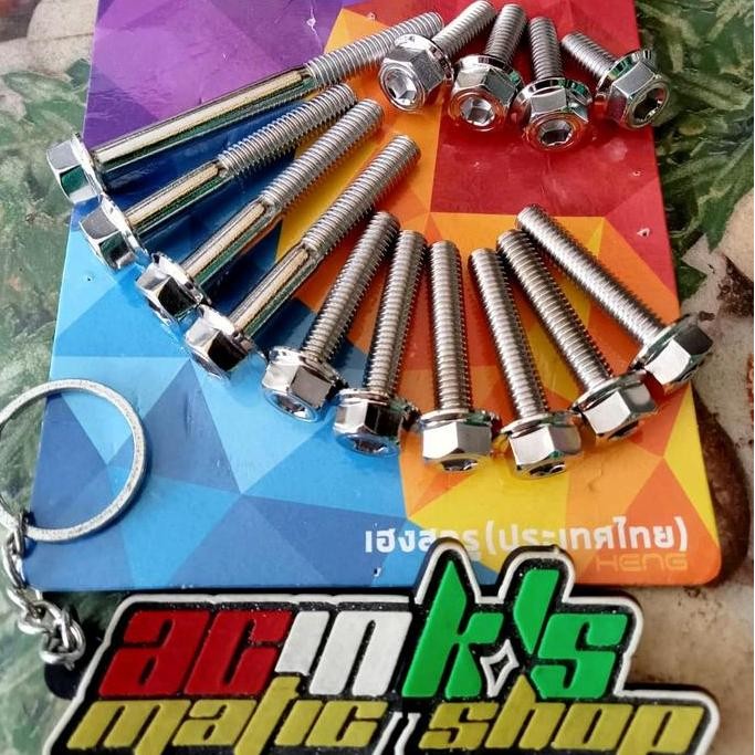 BAUT CVT SET PCX 160 STAINLESS 2KUNCI HENG ORI