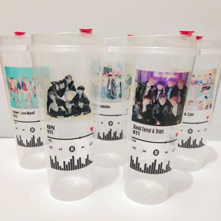 Botol Minum Reusable Cup Kpop Kekinian