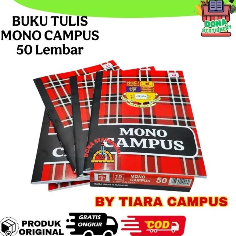 

( 1 Pack ) BUKU TULIS MONO CAMPUS 50 & 36 Lembar | BUKU TULIS BESAR TIARA CAMPUS