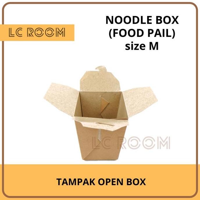 PAPER RICE BOX FOOD PAIL NOODLE BOX PAPER LUNCH BOX KRAFT KOTAK MIE